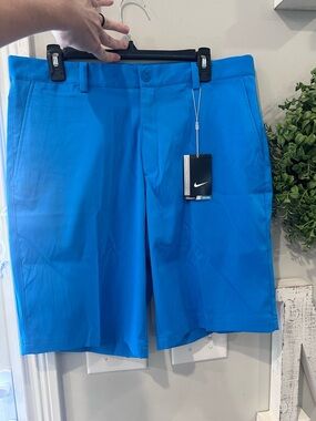 Nike Men’s Bright Blue Flat Front Athletic Shorts